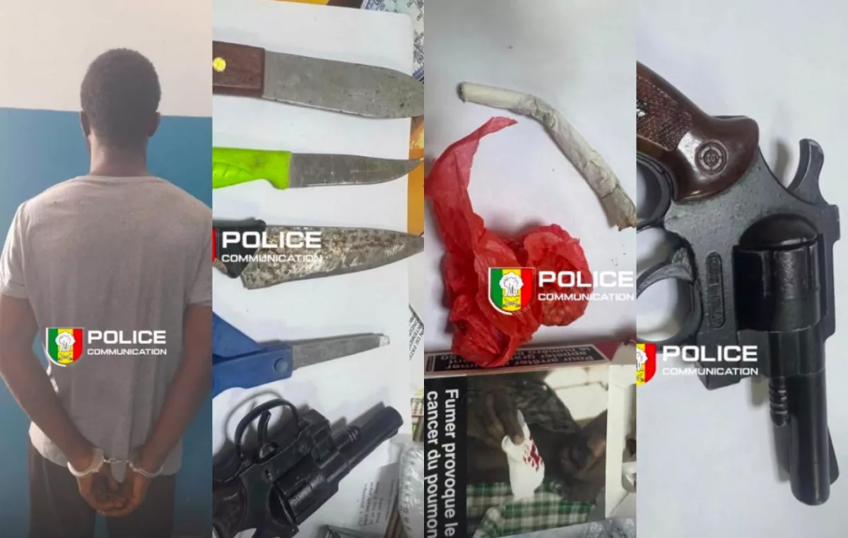Golf Sud : surpris en train de fumer du chanvre indien, il est retrouvé avec un revolver dans sa chambre
