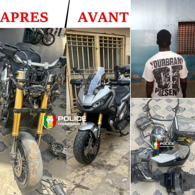 Grand-Yoff : Démantèlement d'un réseau de vol de motos, un carreleur écroué grâce au GPS