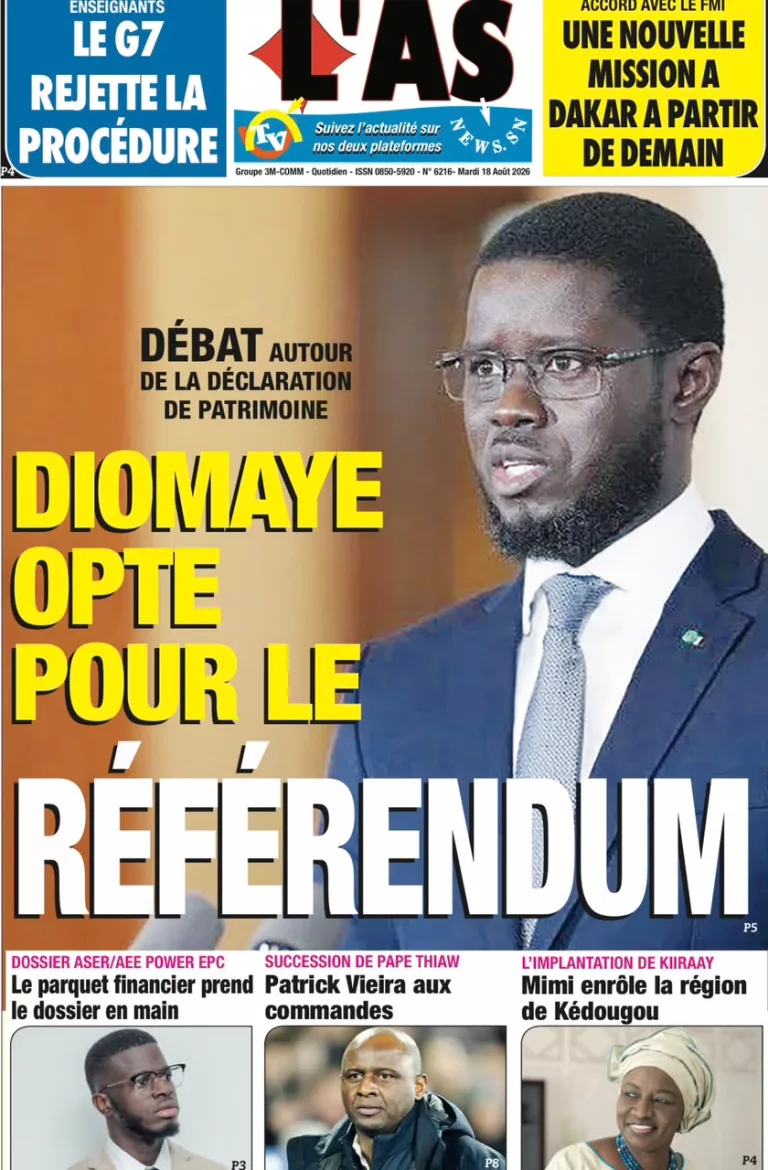 Découvrez les Unes des journaux sénégalais du mardi 18 août 2026