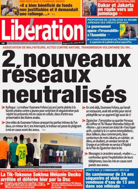 Découvrez les Unes des journaux sénégalais du mercredi 19 août 2026