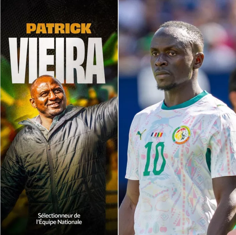 Patrick Vieira parle de Sadio Mane :« Il n’est pas là aujourd’hui et sera peut-être avec nous…»