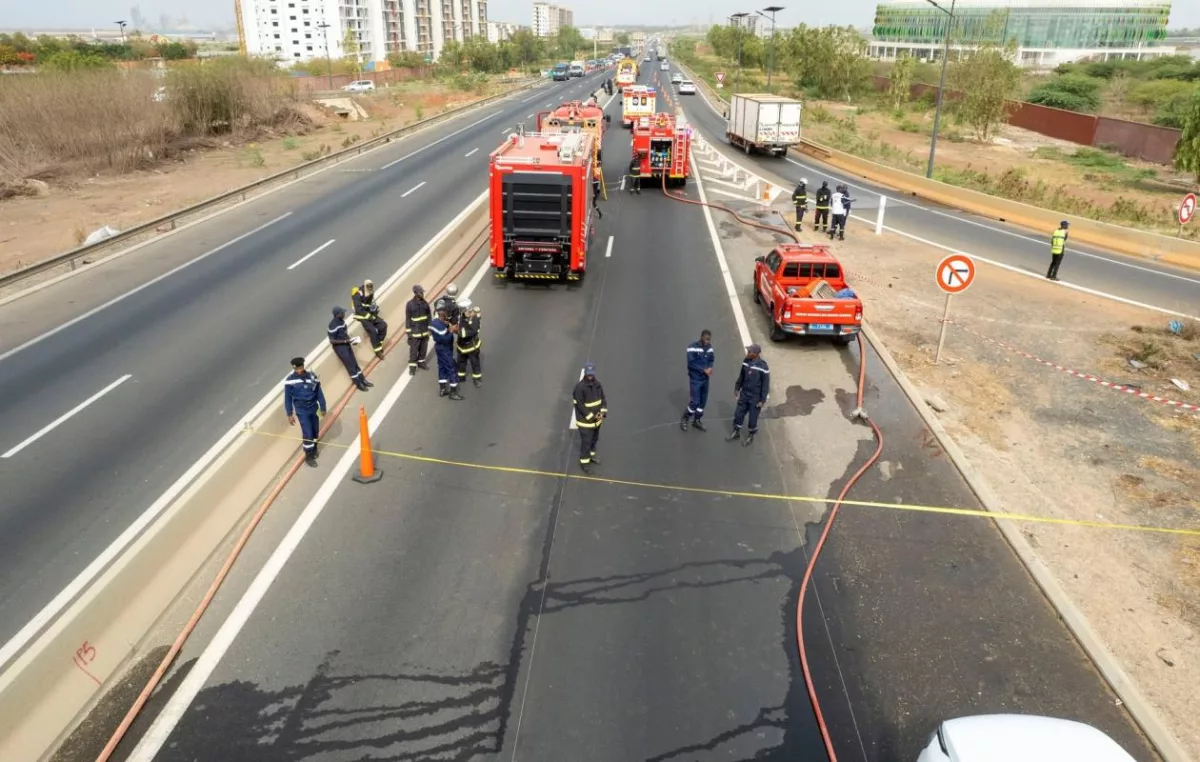 Préparatifs des JOJ 2026 : Simulation d'accident par la Gendarmerie nationale sur l'Autoroute de l'Avenir