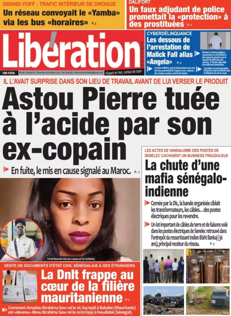 Découvrez les Unes des journaux sénégalais du samedi 03 octobre 2026