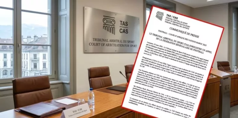 CAN 2025 : le recours du Sénégal contre la CAF examiné ce jeudi par le TAS