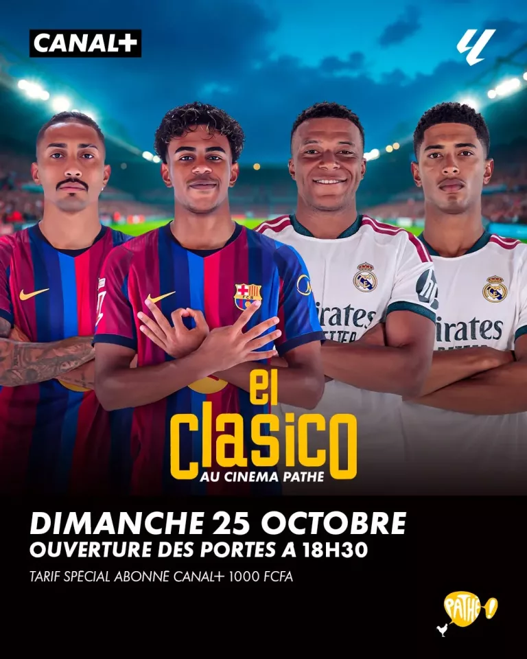 Le Clásico Barça-Real sera diffusé sur écran géant au Pathé Dakar le 25 octobre