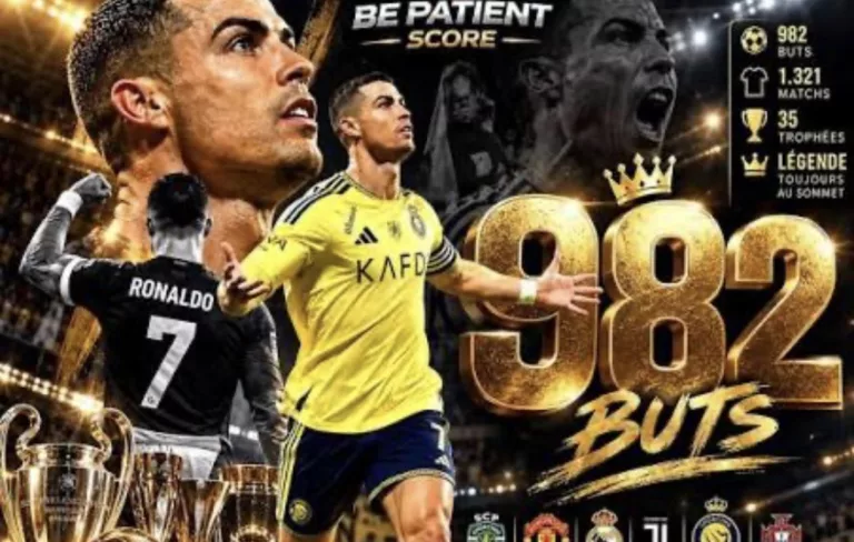1000 buts: Cristiano Ronaldo à seulement 18 réalisations du cap mythique