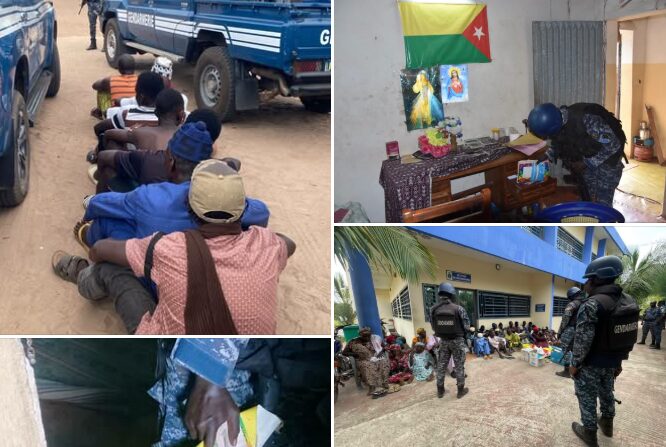 Opération coup de poing à Ziguinchor : Le siège du MFDC démantelé, 28 personnes interpellées (Photos)