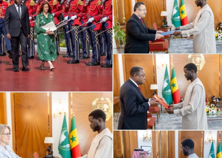 Diplomatie : Six nouveaux ambassadeurs présentent leurs lettres de créance à Diomaye Faye
