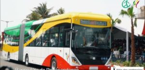 Démarrage des essais statiques du Bus rapide de transit à Dakar