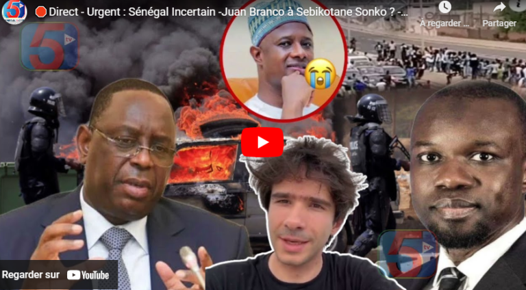 🛑Direct - Urgent : Sénégal Incertain -Juan Branco à Sebikotane Sonko ? -Macky Sort…