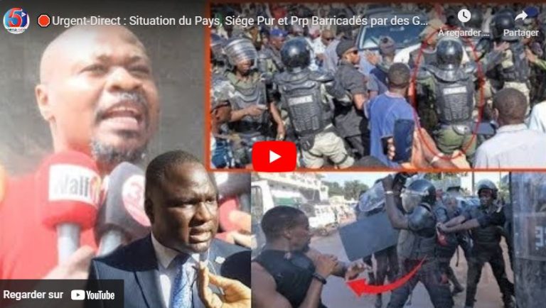 🛑Urgent-Direct : Situation du Pays, Siége Pur et Prp Barricadés par des Gendarmes : Guy Marius Sagna