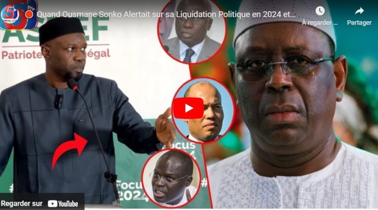 🛑 Quand Ousmane Sonko Alertait sur sa Liquidation Politique en 2024 et le Cas de Khalifa Sall