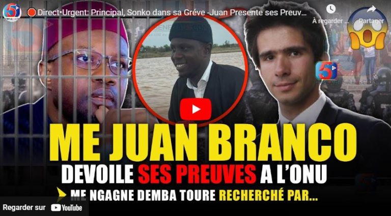 🛑Direct•Urgent: Principal, Sonko dans sa Gréve -Juan Presente ses Preuves à Onu -N.D Touré Cherché