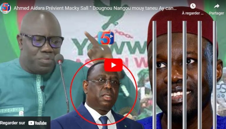Ahmed Aidara Prévient Macky Sall “ Dougnou Nangou mouy taneu Ay candidat…”