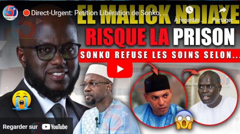 🛑Direct-Urgent: Petition Libération de Sonko, Serigne Mountakha Pose un Acte -El Malick en Prison ?