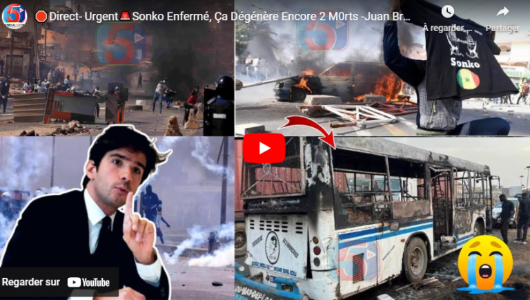 🛑Direct- Urgent🚨Sonko Enfermé, Ça Dégénère Encore 2 M0rts -Juan Branco Réapparaît -Procureur Cherche