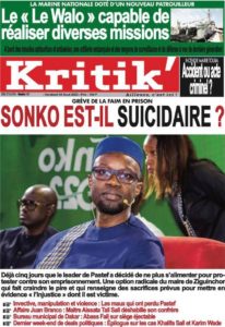Une des journaux du vendredi 04 août 2023