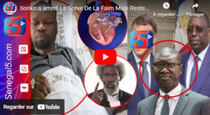 Sonko a arreté La Greve De La Faim Mais Reste Toujours Faible Selon...''Il est En Perfusion Et......