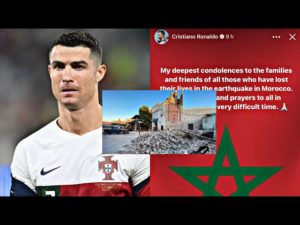 Tremblement de terre: Cristiano Ronaldo envoie un message plein d’affection au Maroc