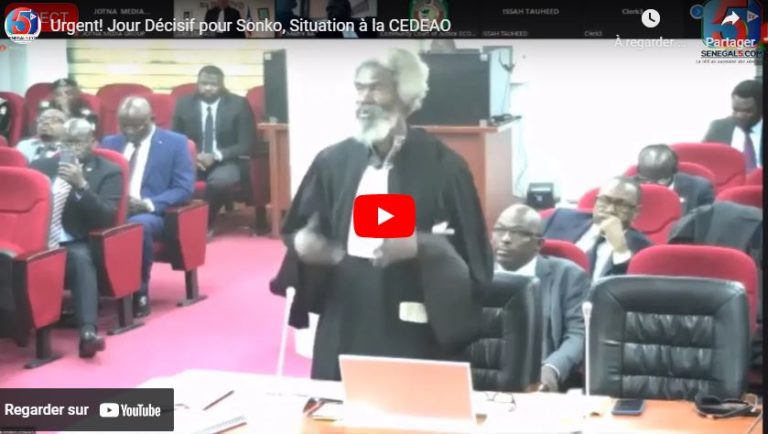 Urgent! Jour Décisif pour Sonko, Situation à la CEDEAO