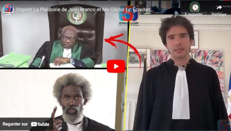 Urgent! La Plaidoirie de Juan Branco et Me Clédor Ly: Écoutez…