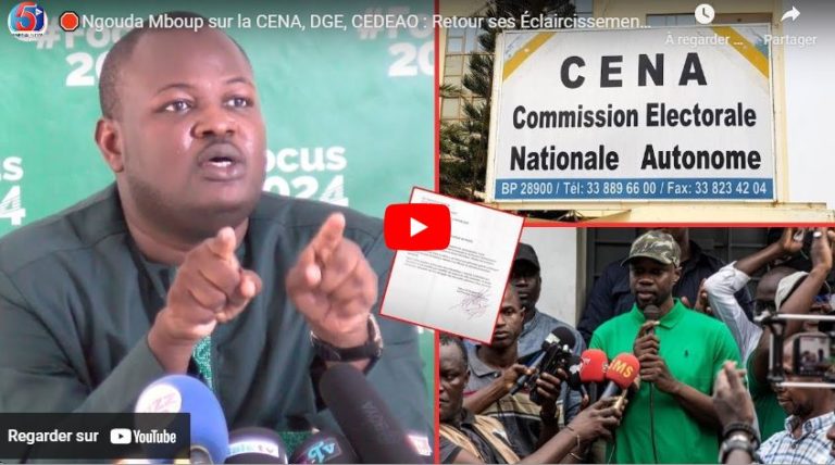 🛑Ngouda Mboup sur la CENA, DGE, CEDEAO : Retour ses Éclaircissements de Tailles