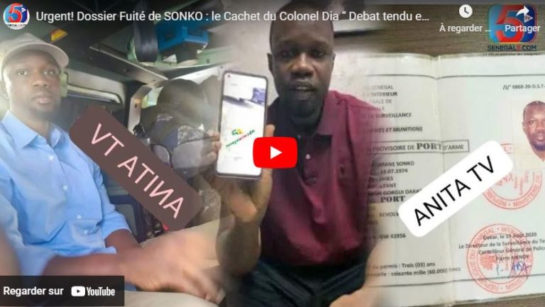 Urgent! Dossier Fuité de SONKO : le Cachet du Colonel Dia “ Debat tendu entre Fallou et Arfan…”
