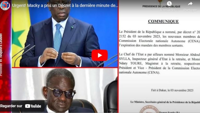 Urgent! Macky a pris un Décret à la dernière minute de…