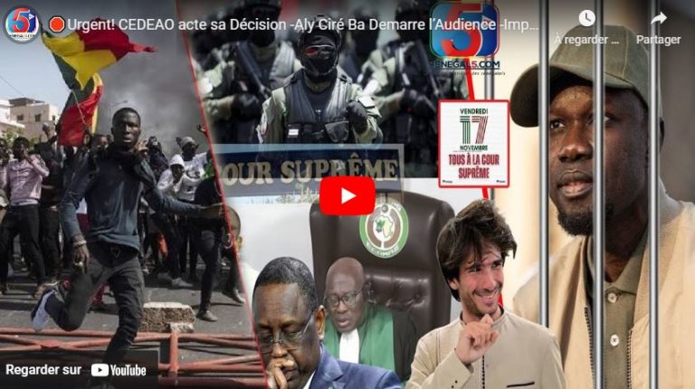 🛑Urgent! CEDEAO acte sa Décision -Aly Ciré Ba Demarre l’Audience -Important Dispositif de Bip Gign