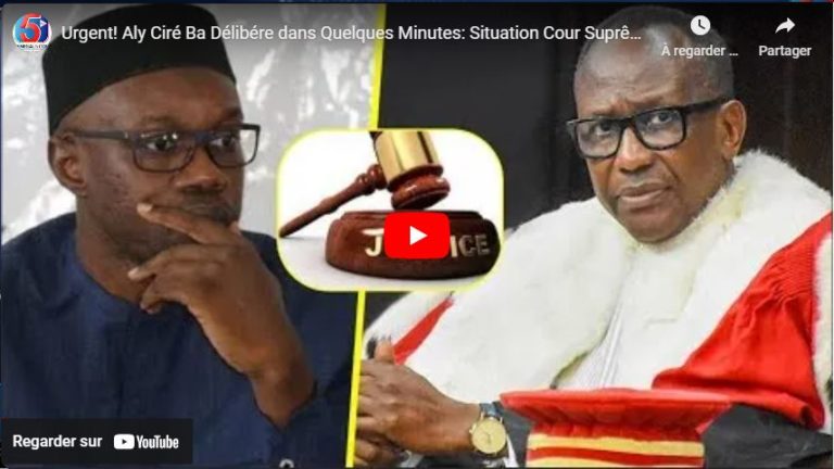 Urgent! Aly Ciré Ba Délibére dans Quelques Minutes: Situation Cour Suprême