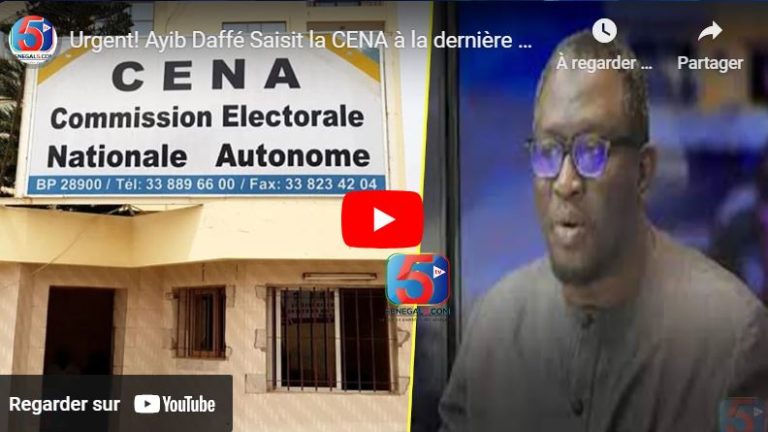 Urgent! Ayib Daffé Saisit la CENA à la dernière minute…