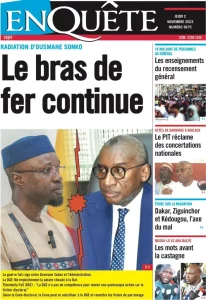 La Une des Quotidiens Nationaux du 2 Novembre 2023