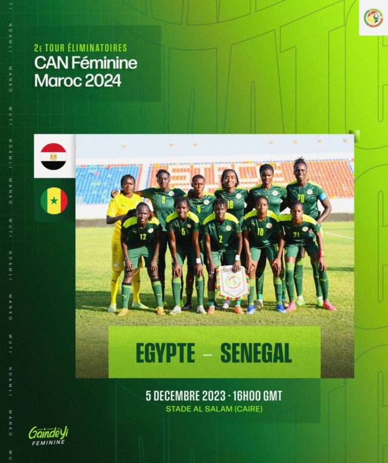 Éliminatoires CAN féminine 2024 : le Sénégal à 90 minutes de la qualification