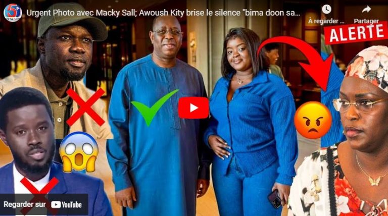 Urgent Photo avec Macky Sall; Awoush Kity brise le silence "bima doon saga dama dioumon nafékh yi"