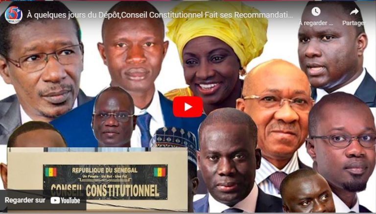 À quelques jours du Dépôt,Conseil Constitutionnel Fait ses Recommandations aux Candidats Déclarés