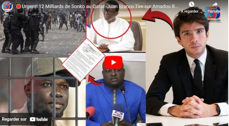 🛑Urgent! 12 Milliards de Sonko au Qatar -Juan Branco Tire sur Amadou Ba -Sort d’Omar Sall