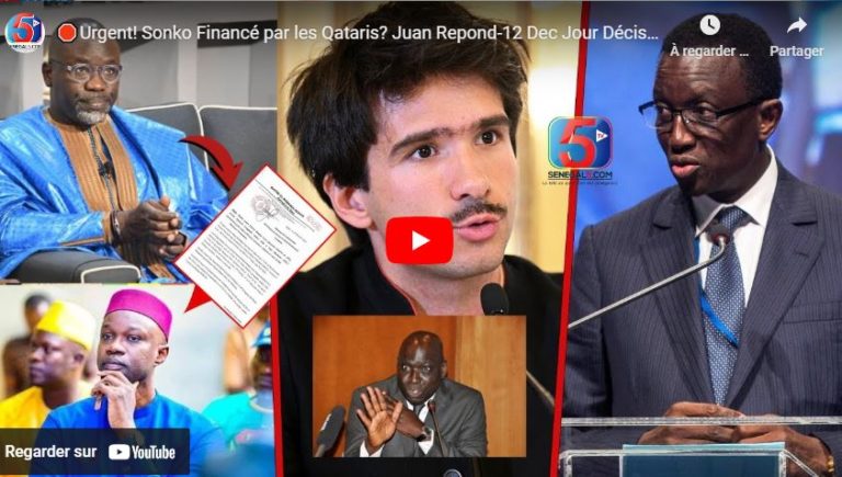 🛑Urgent! Sonko Financé par les Qataris? Juan Repond-12 Dec Jour Décisif pour Sonko: MID’info Debatte