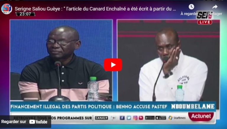 Serigne Saliou Guèye : " l'article du Canard Enchaîné a été écrit à partir du Sénégal par... "