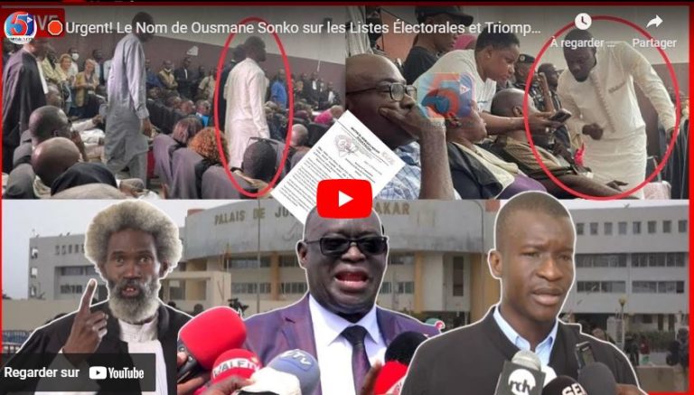 🛑Urgent! Le Nom de Ousmane Sonko sur les Listes Électorales et Triomphe -Etat annonce un Pourvoi…