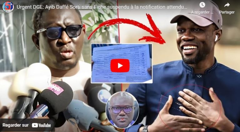 Urgent DGE: Ayib Daffé Sorti sans Fiche suspendu à la notification attendue par leur avocats