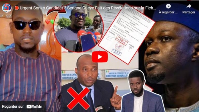 🛑Urgent Sonko Candidat ? Serigne Gueye Fait des Révélations sur la Fiche et le Procès de Barth