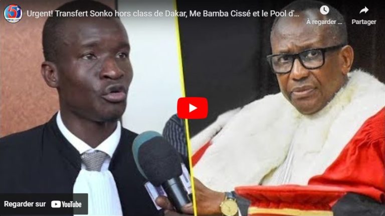 Urgent! Transfert Sonko hors class de Dakar, Me Bamba Cissé et le Pool d'Avocats Dénoncent