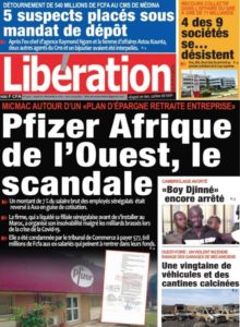 Une des journaux du jeudi 07 décembre 2023