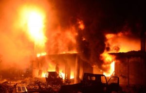 Le marché central de Kaffrine en proie aux flammes