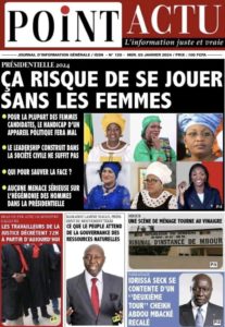 Une des journaux du mercredi 03 janvier 2024