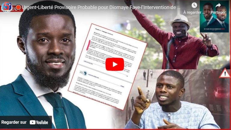 🛑Urgent•Liberté Provisoire Probable pour Diomaye Faye-l’Intervention de la CENA et Procureur attendu