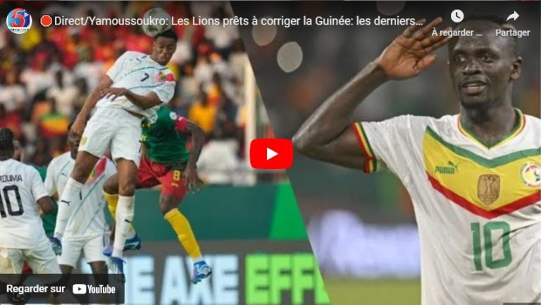 🛑Direct/Yamoussoukro: Les Lions prêts à corriger la Guinée: les derniers réglages avant coup d’envoi