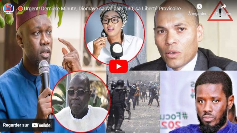 🛑Urgent! Derniere Minute, Diomaye sauvé par L130, sa Liberté Provisoire imminente -Sonko dans le…