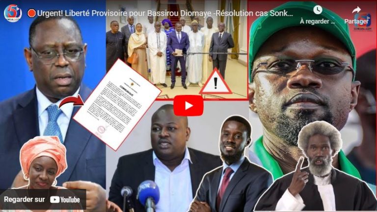 🛑Urgent! Liberté Provisoire pour Bassirou Diomaye -Résolution cas Sonko et Karim: Macky Sall Décide…