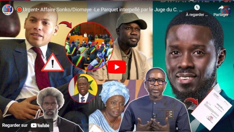🛑Urgent• Affaire Sonko/Diomaye -Le Parquet interpellé par le Juge du C. Constitutionnel -Paniq APR..